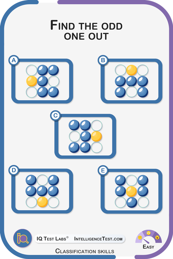 Which snooker ball arrangement is the odd one out?