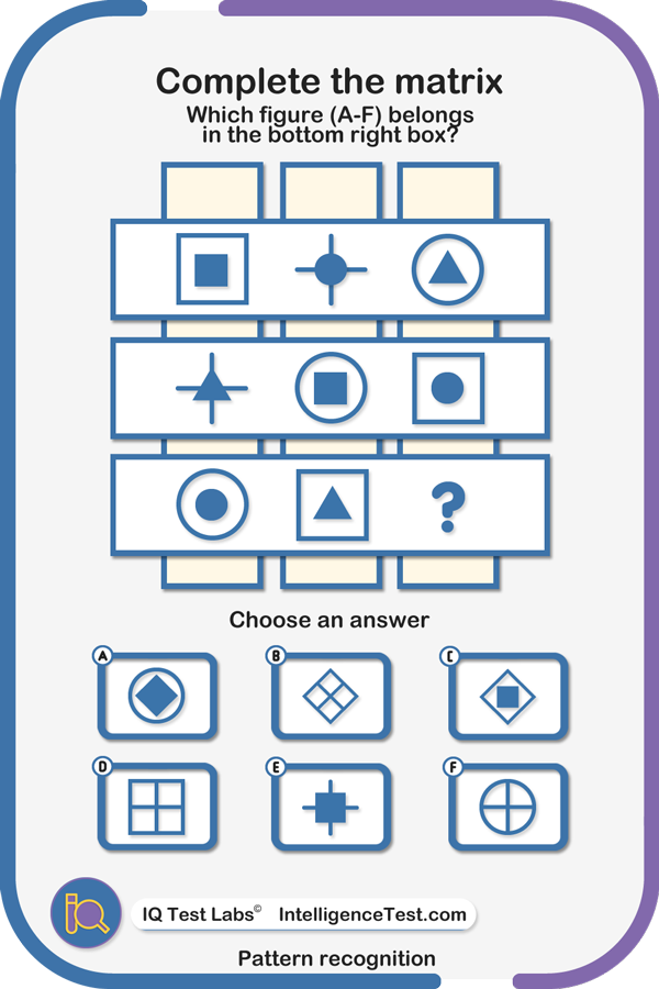 Complete the matrix - arrows.