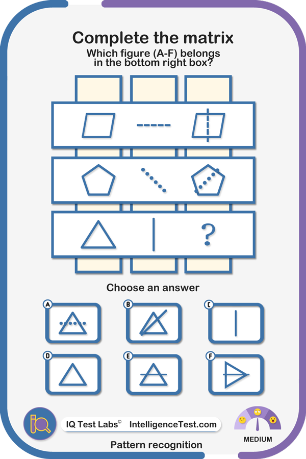 Basic shapes - which figure belongs in the bottom right box?