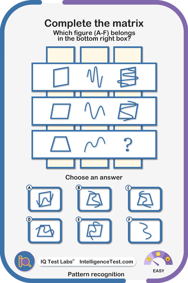 Complete the matrix - arrows.