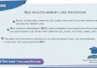 Age related memory loss prevention