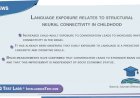 Language exposure relates to structural neural connectivity in childhood