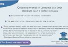 Checking phones in lectures can cost students half a grade in exams