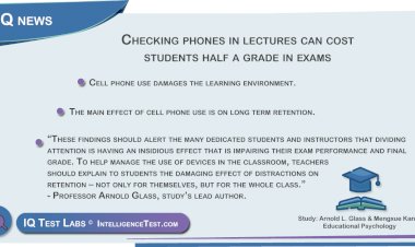 Checking phones in lectures can cost students half a grade in exams