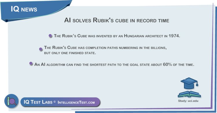 AI solves Rubik's cube in record time