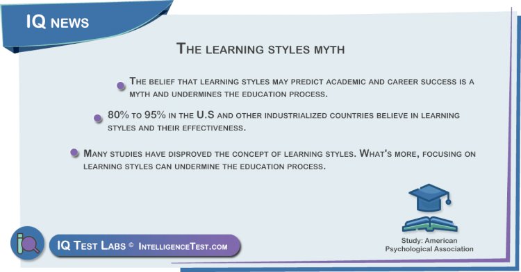 The learning styles myth